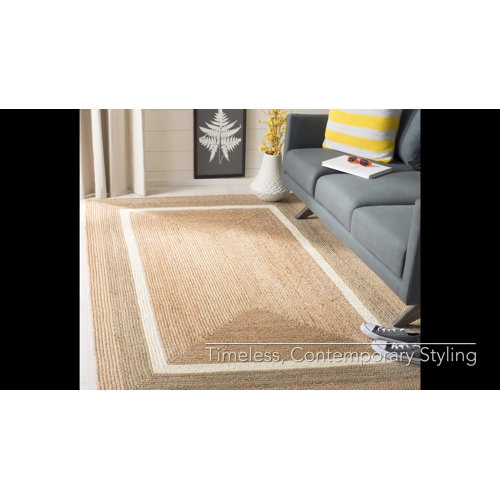 Rosecliff Heights Fogarty Handmade Flatweave Jute/Sisal Natural Rug